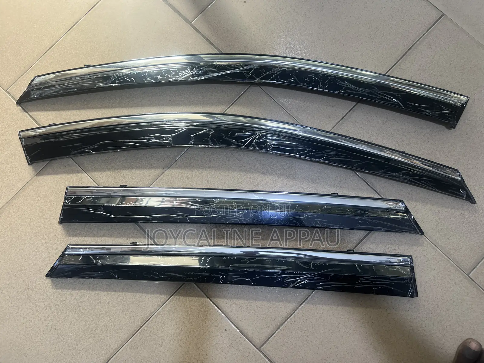 Original Tucson LWB 2015 to 2021 Window Visor/Rain Guard Chrome