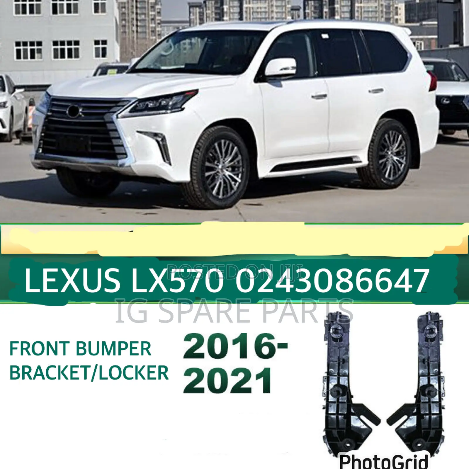 Lexus Lx570 2016-2021 Front Bumper Bracket