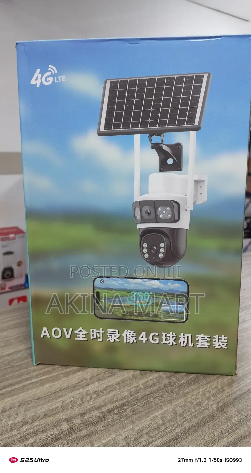 4g Solar Camera Dual Lens Solar Camera Aov