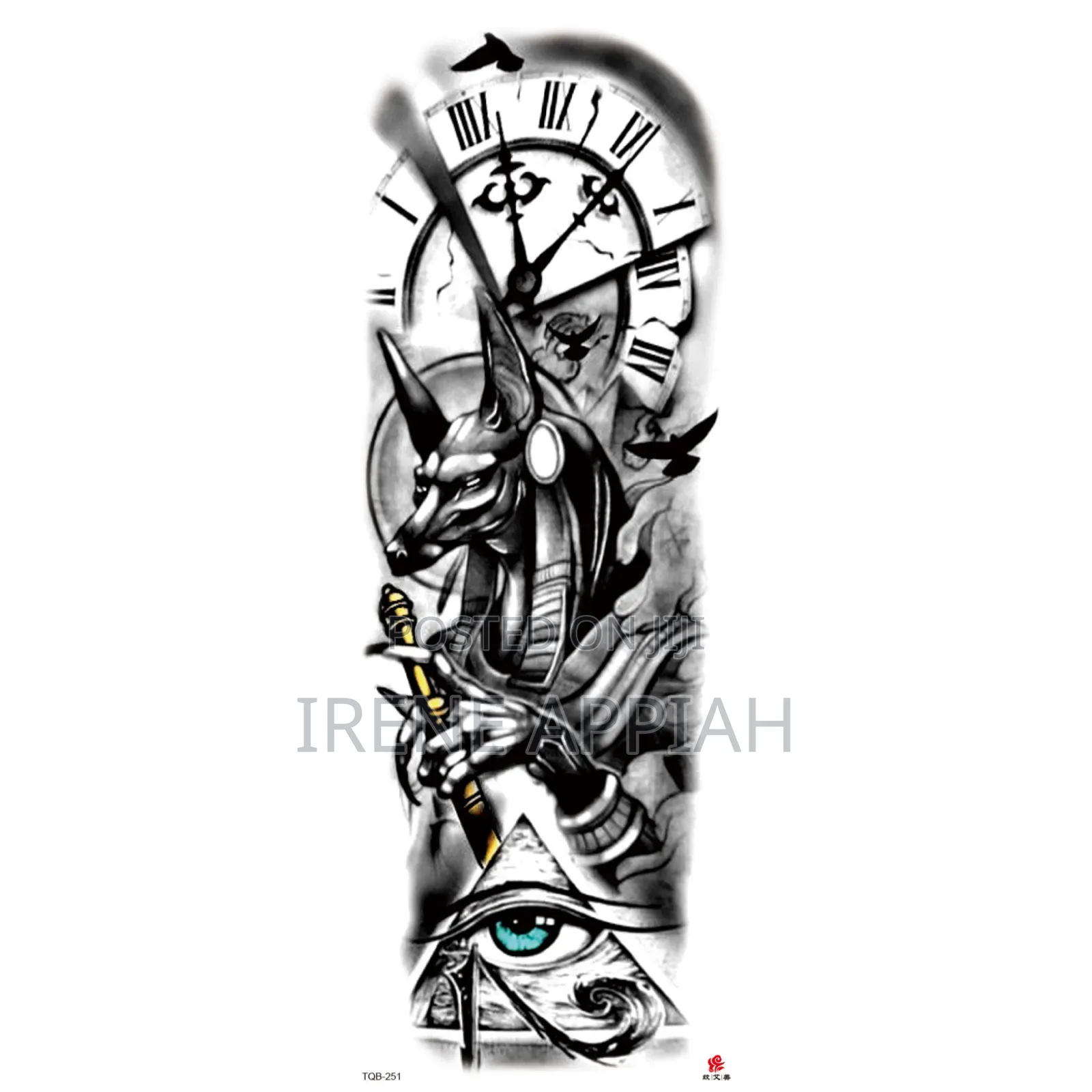 Full Sleeve and Thigh Temporary Tattoo Stickers