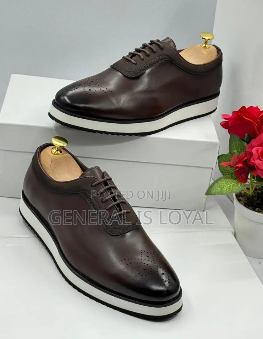 Berluti Dark Coffee Leather Men Easywear Shoe