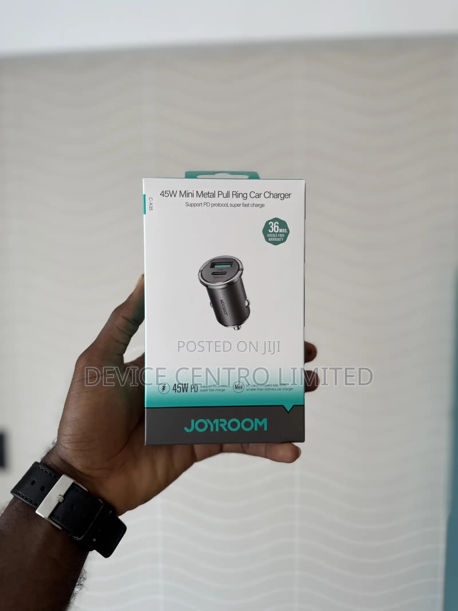 Joyroom 45w Car Charger Metal Pull Ring