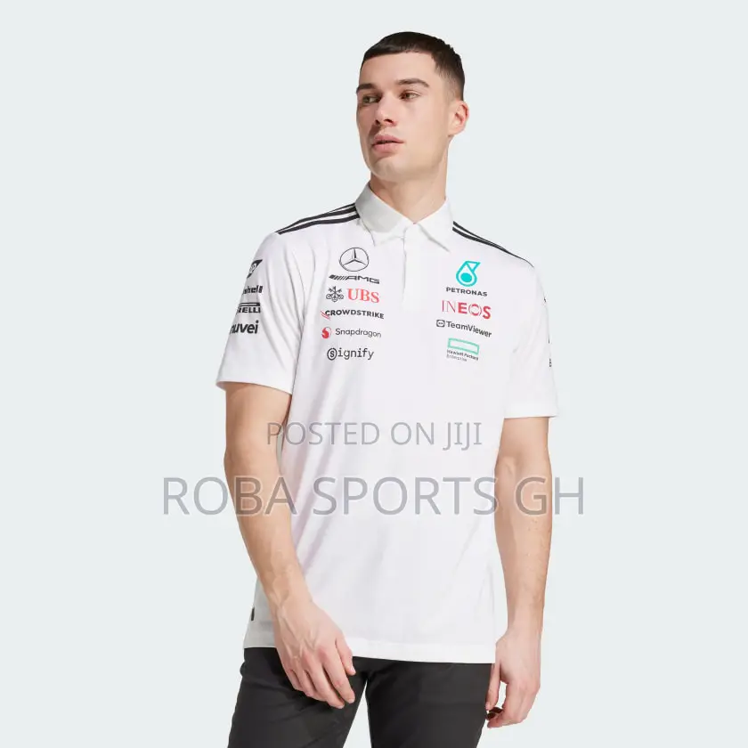 2025 Mercedes Amg Petronas Adidas F1 Team Polo - White