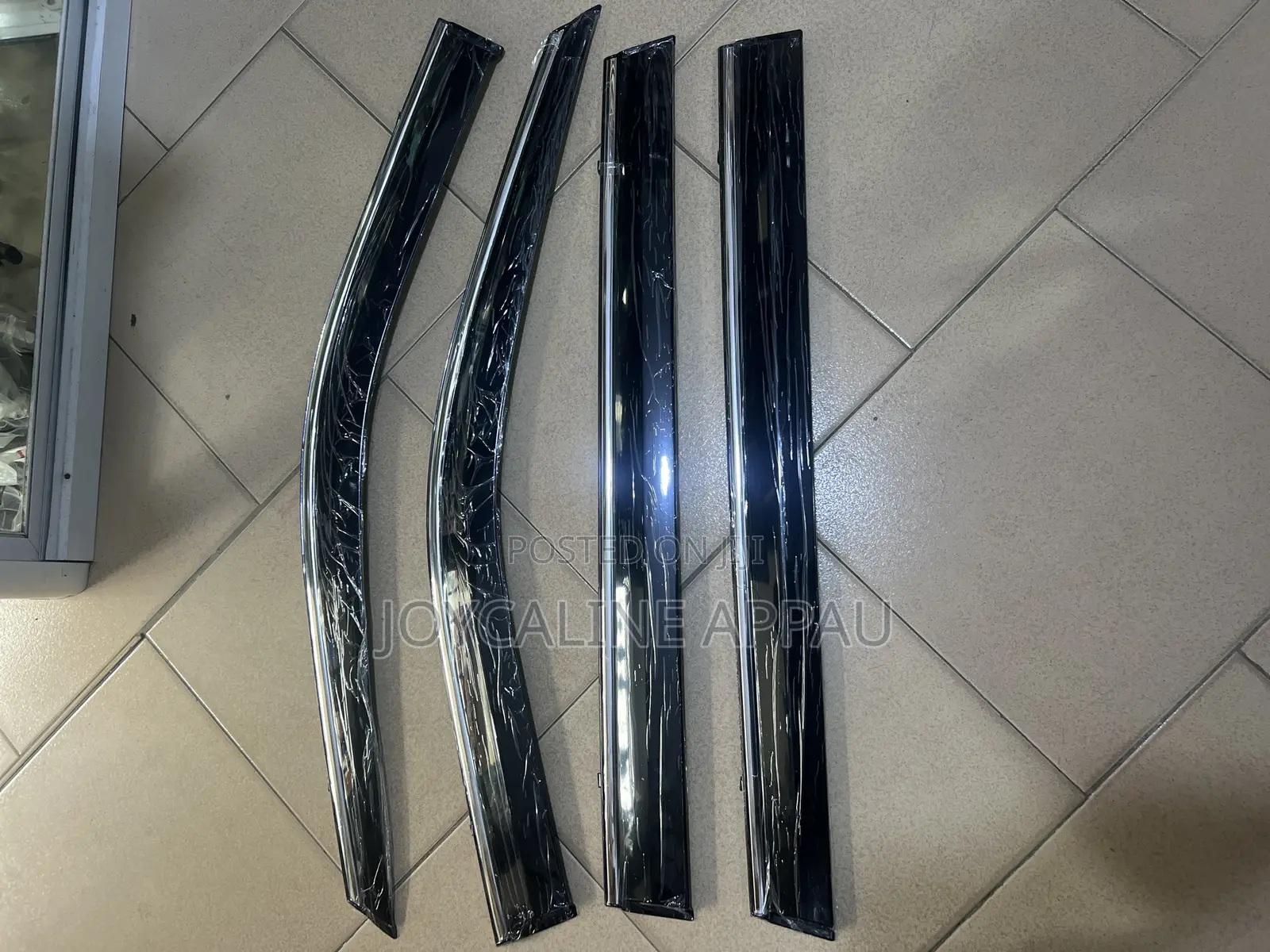 Original Toyota Highlander 2018 To2022 Window Visor/Rain Guard Chrome