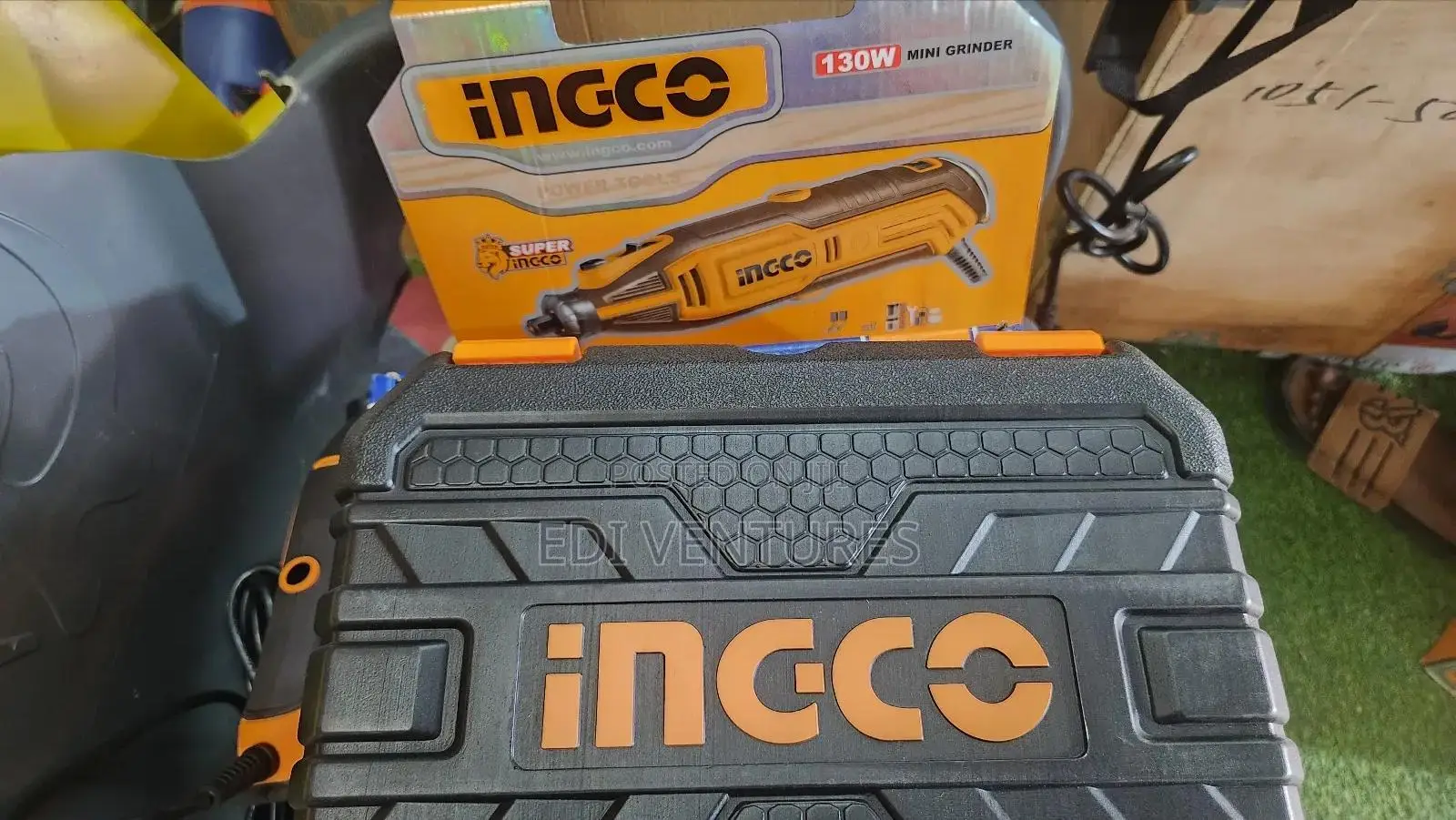 Ingco 130w Mini Grinder (Variable Speed and Hand Hook)