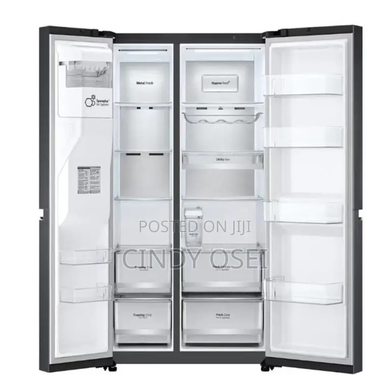 Lg Gc-Gc-L257klkw 674l Silver Color Water Dispenser French Door Fridge