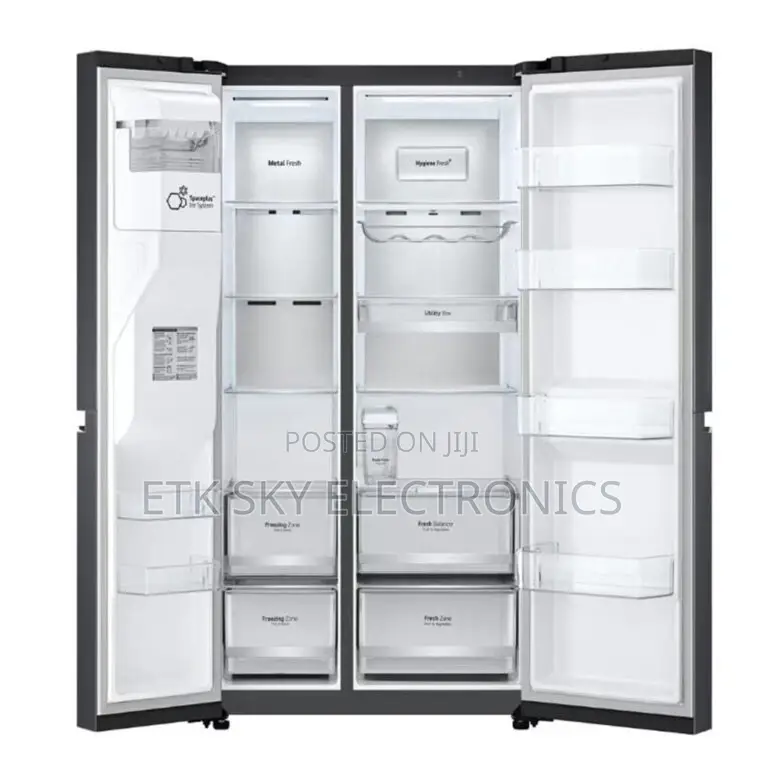 Lg Gc-Gc-L257klkw 674l Silver Color Water Dispenser French Door Fridge