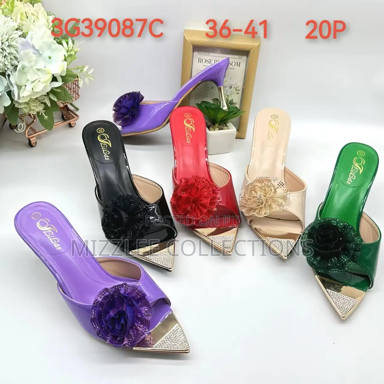 Ladies Classic Slippers Heel