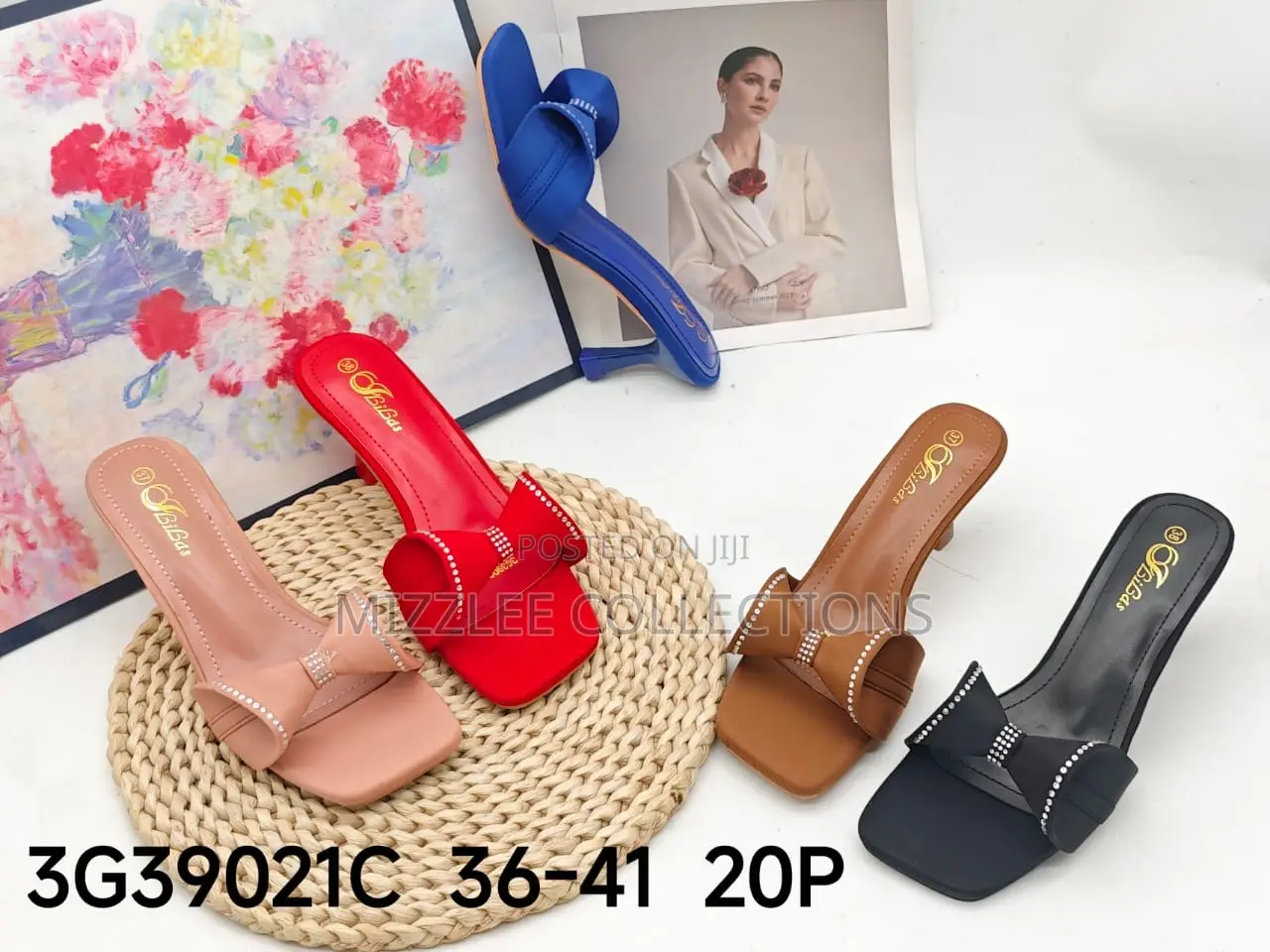 Ladies Classic Slippers Heel