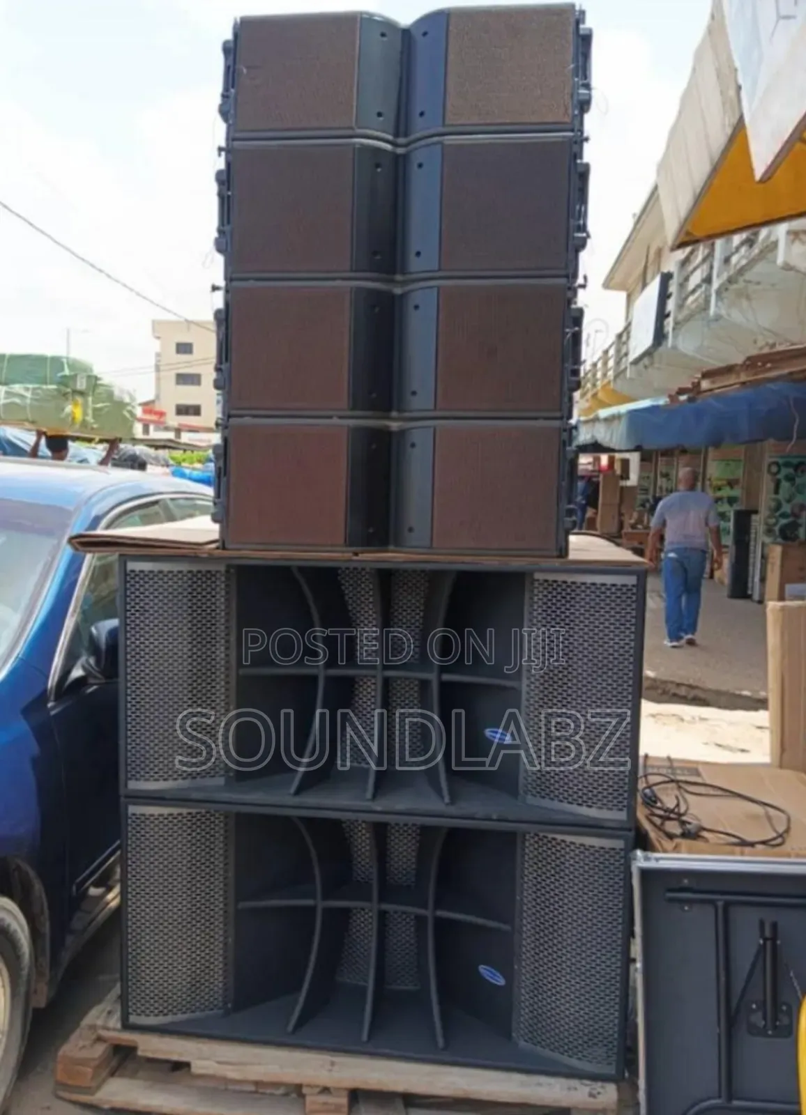 18inches Bass Speakers With 2pairs 10inches Line Array Speakers