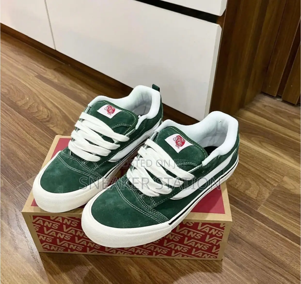 Vans Knu Skool Sneaker Green/White