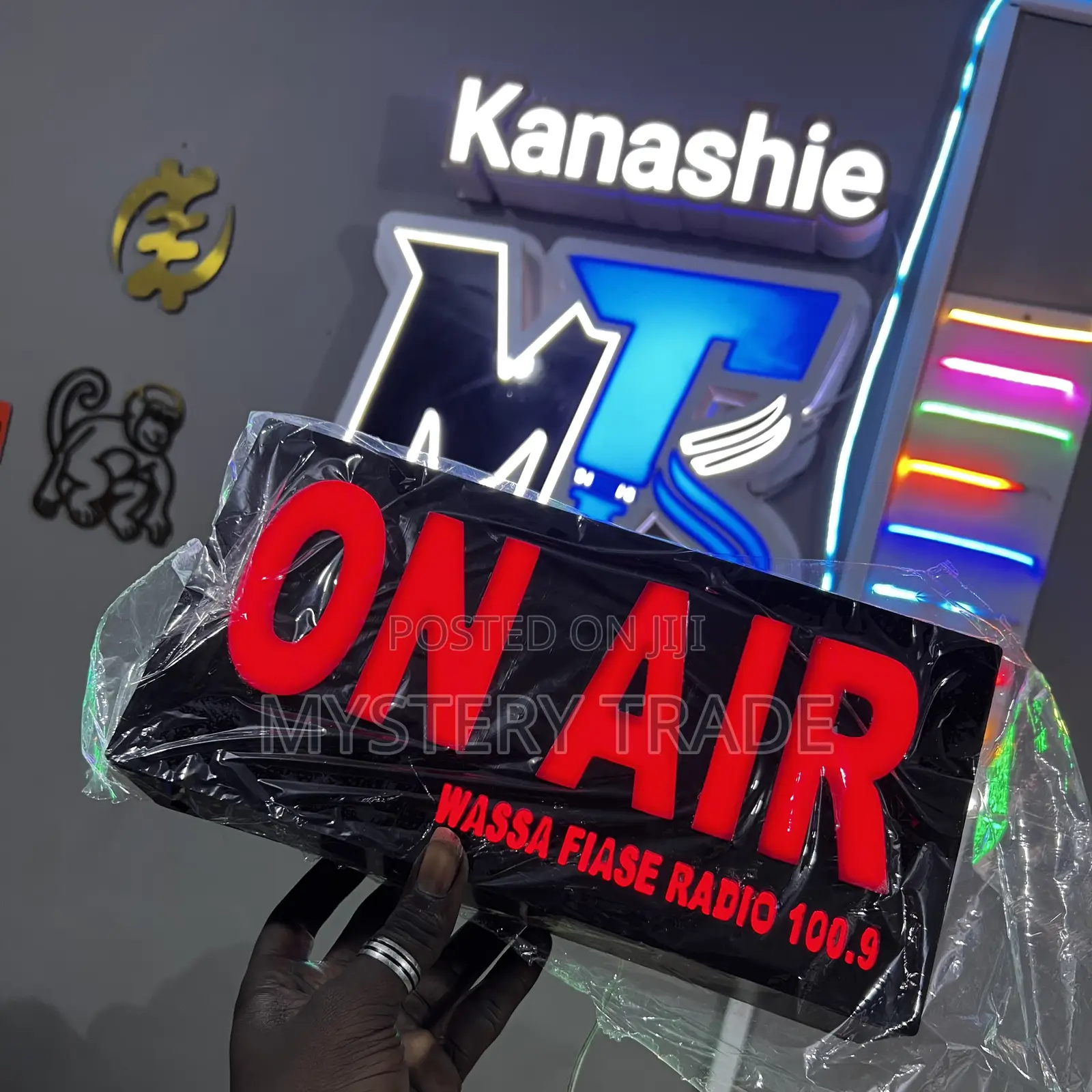 3d on Air Radio Station Signage