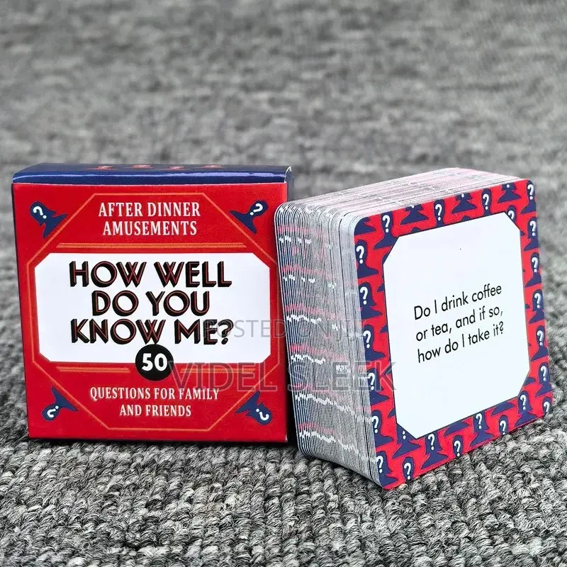 How Well Do You Know Me? Card Game