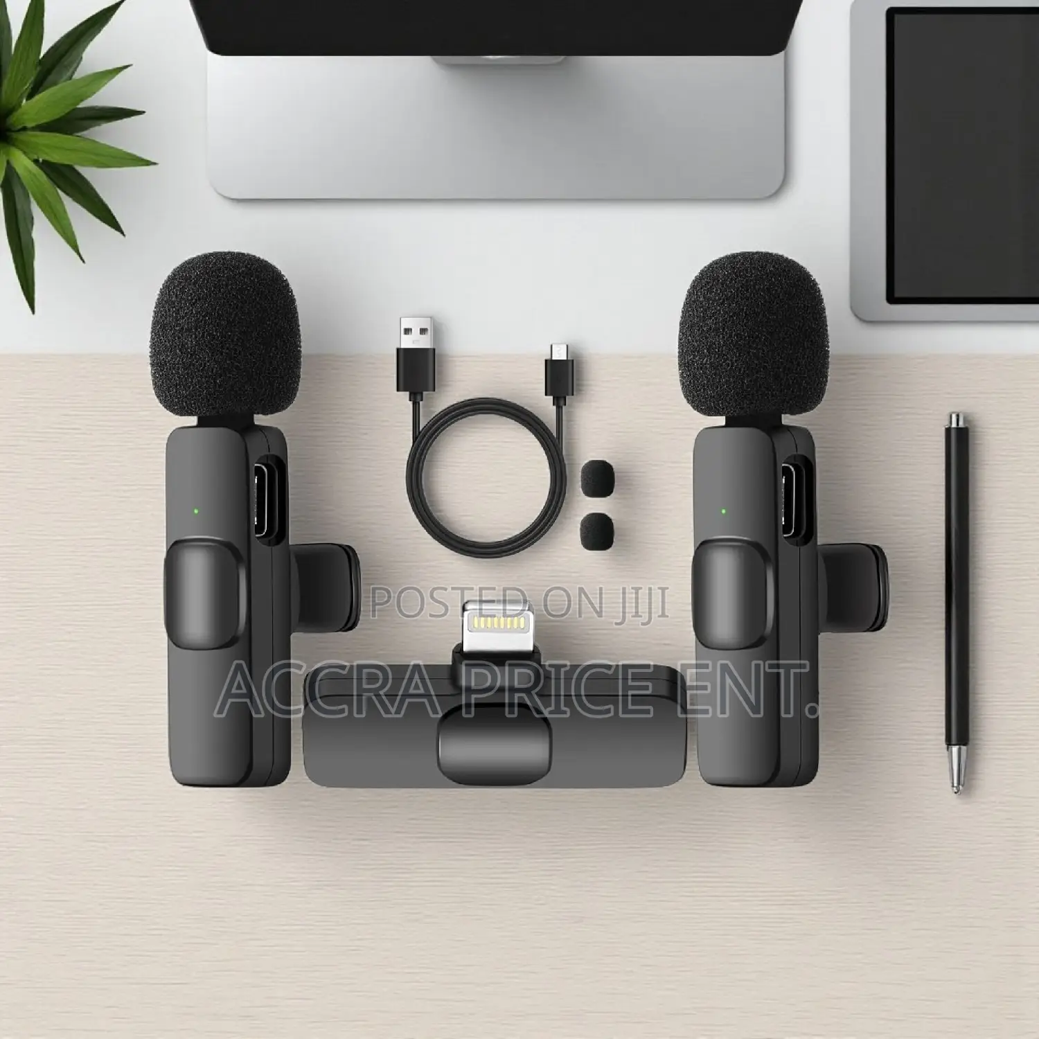 2 in 1 Wireless Microphone Noise Cancellation (53244)