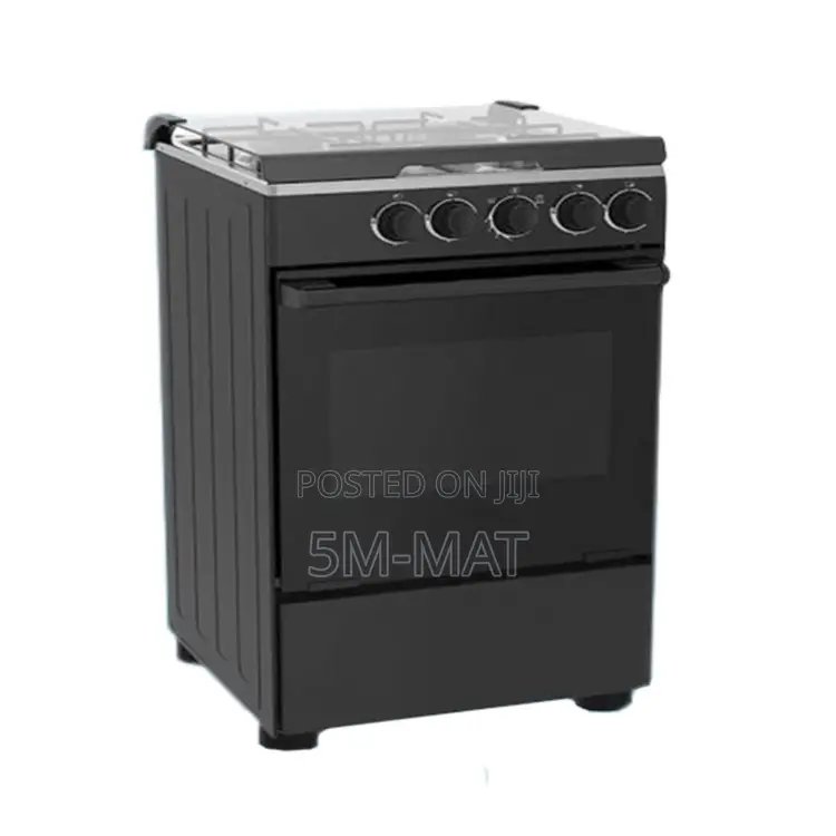 60x60 Nasco Nasgc-Sniper60b Gas Cooker - 4 Burners - Black