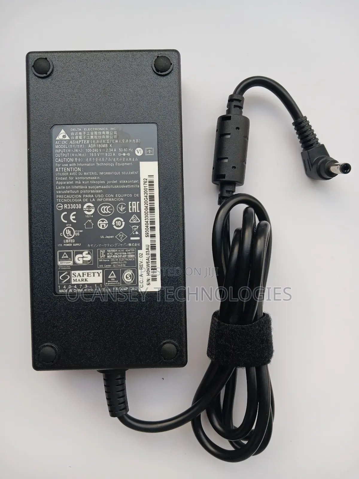 Original Razer Blade 19.5v 9.23a 180 Watts Pin Laptop Charger