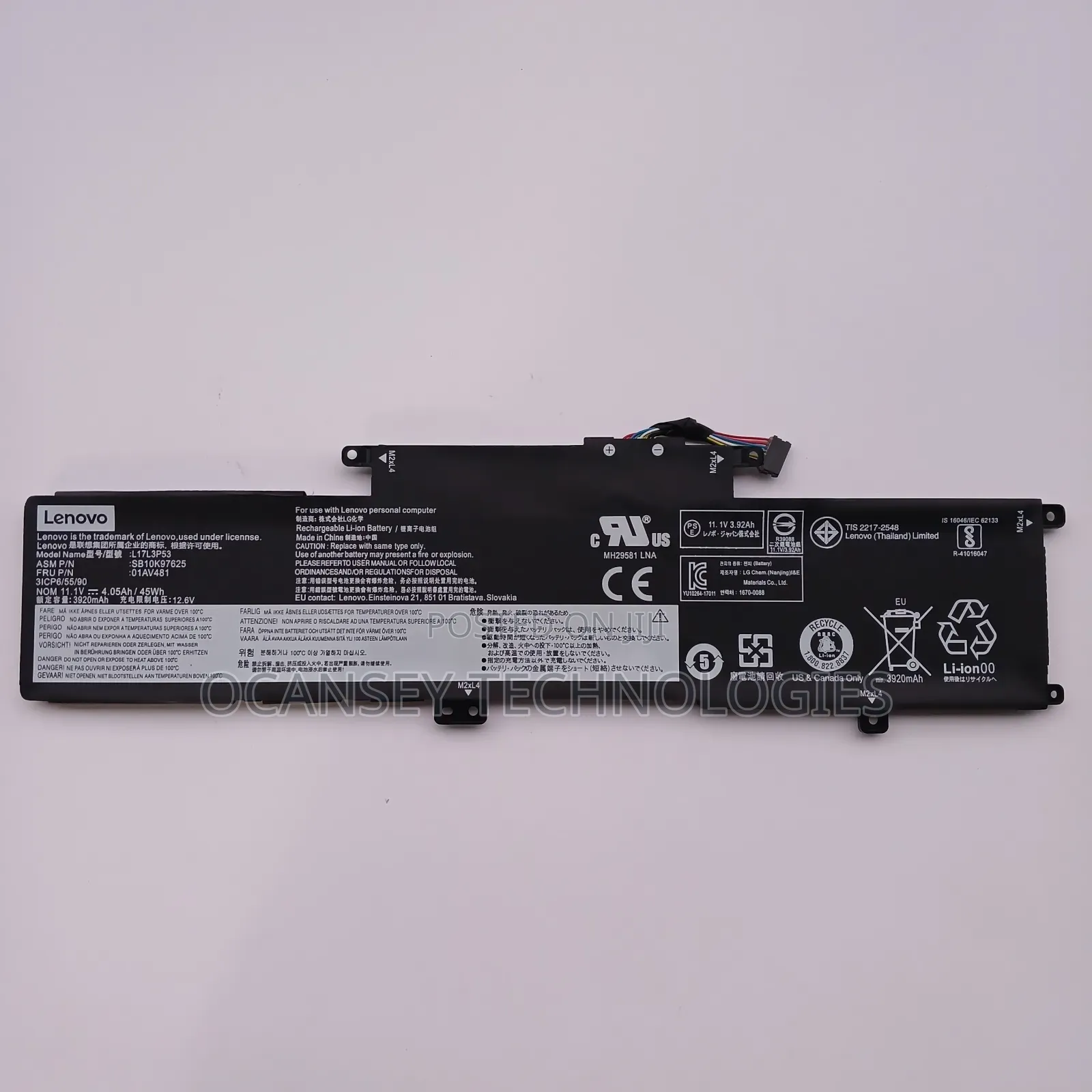 Lenovo L17c3p53 L17l3p53 Laptop Battery for Thinkpad L380 Yoga L390