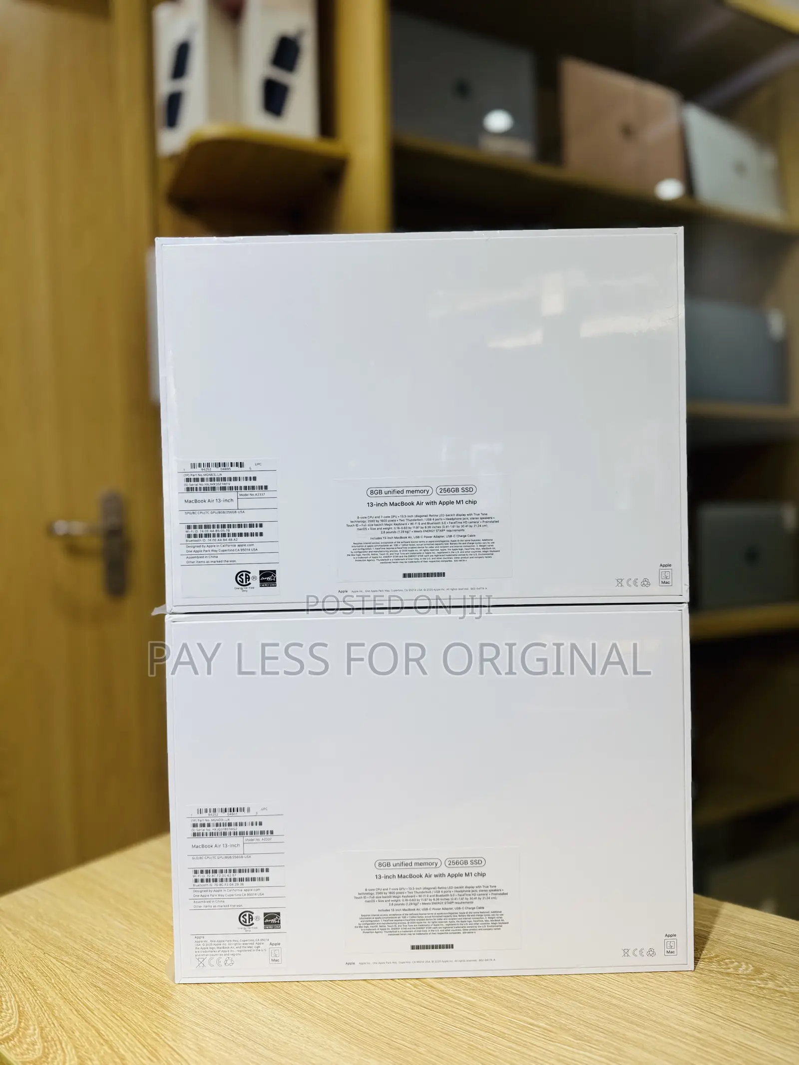 New Laptop Apple MacBook Air 2020 M1 8GB Apple M1 SSD 256GB