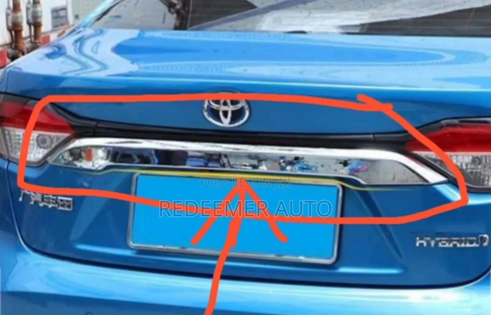 Toyota Corolla Boot Moulding/Chrome 2019,2020,2021,2022,2023