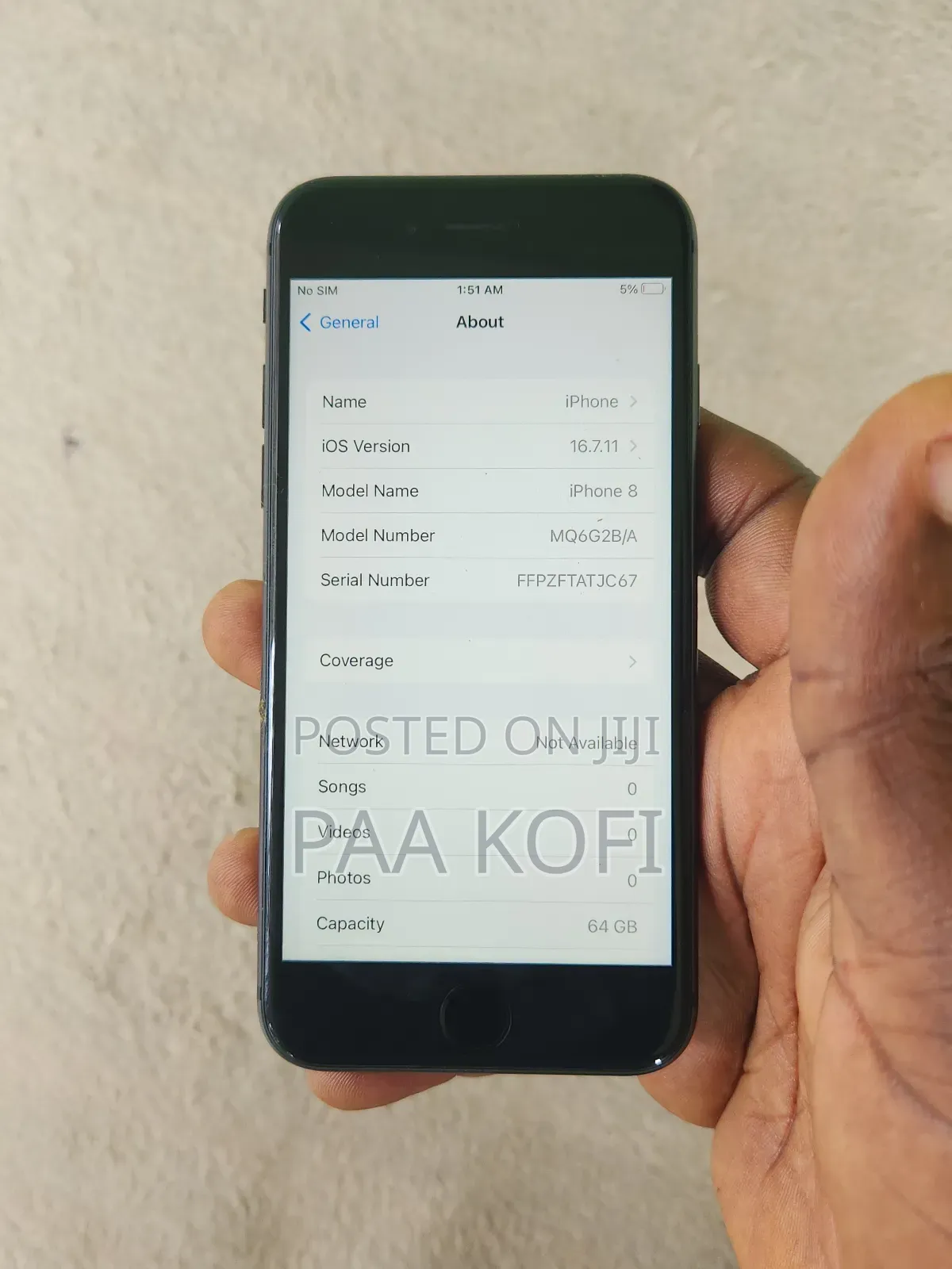 Apple iPhone 8 64 GB Black