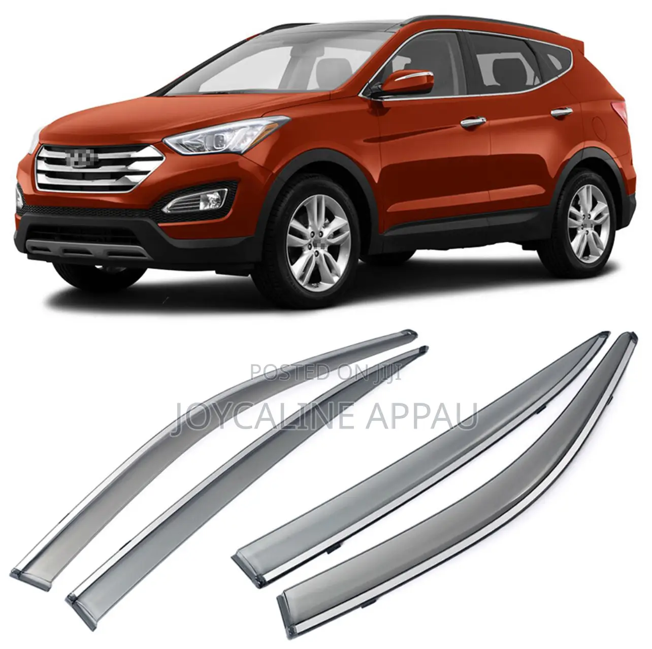 Hyundai Santa Fe 2015 to 2020 Window Door Visor/Rain Guard
