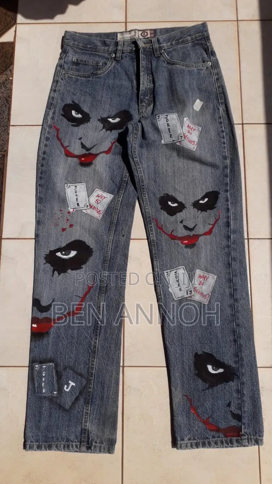 Acrylic on Jeans