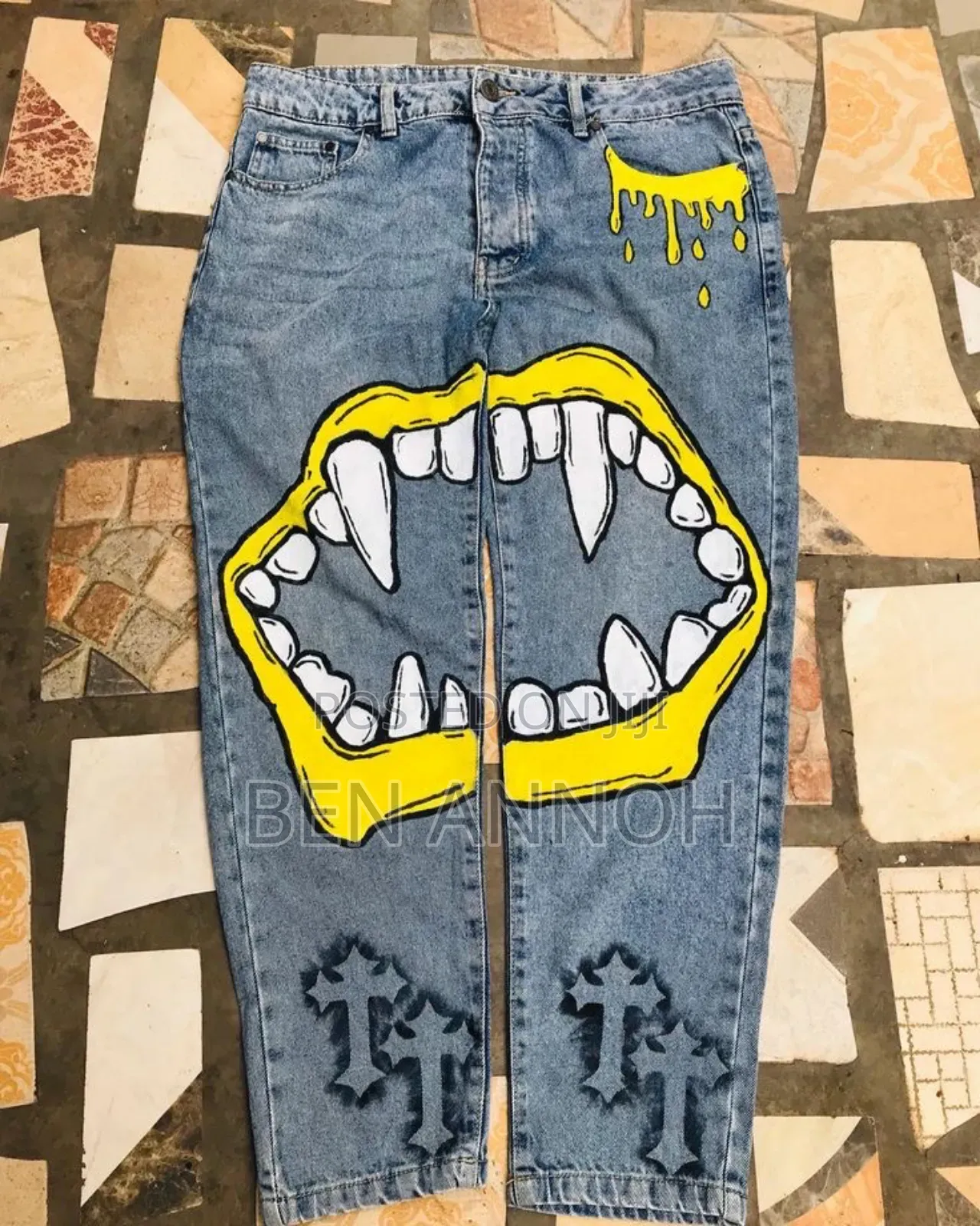 Acrylic on Jeans