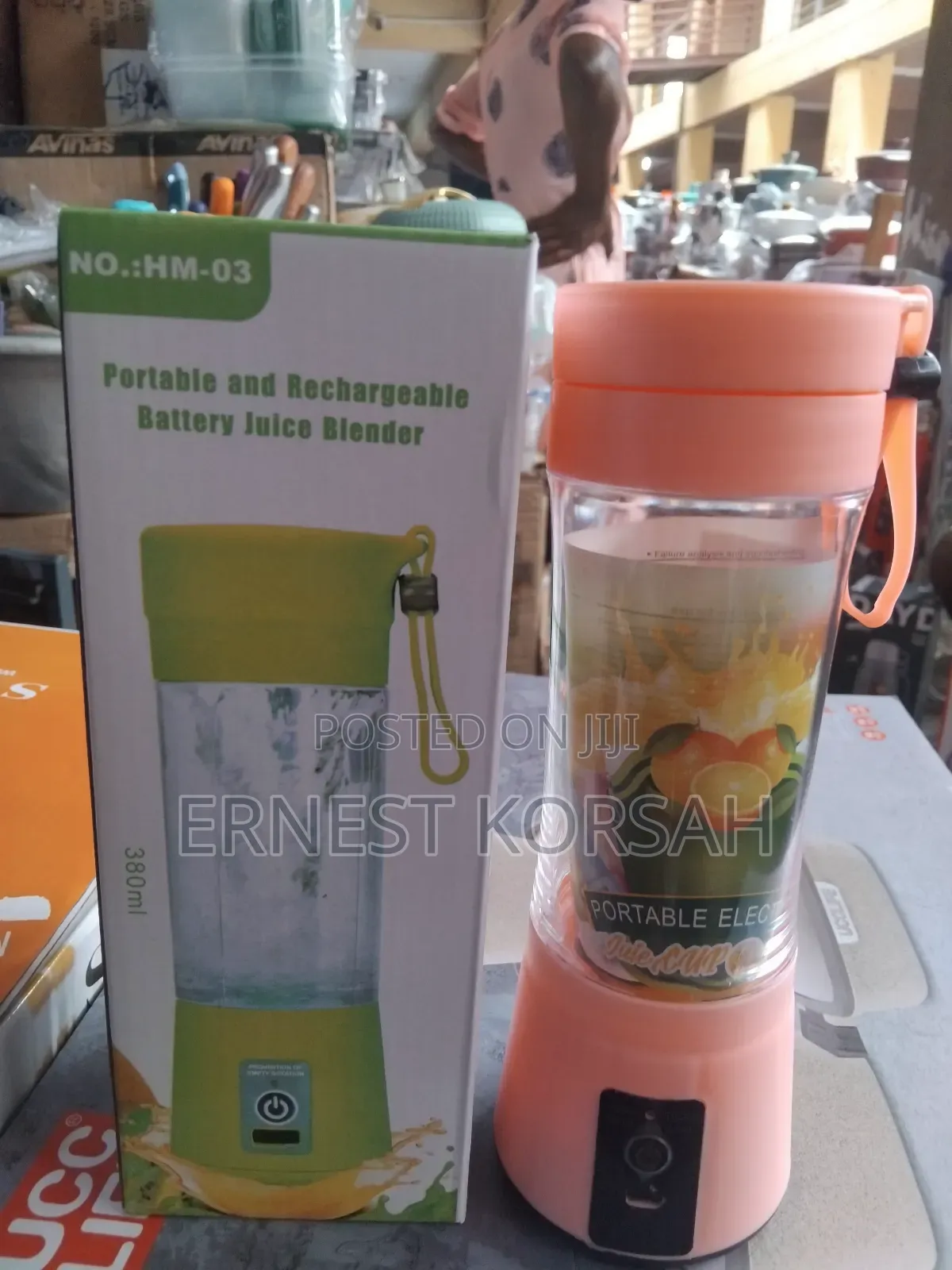 Portable and Rechargeable Battery Juicer Blender