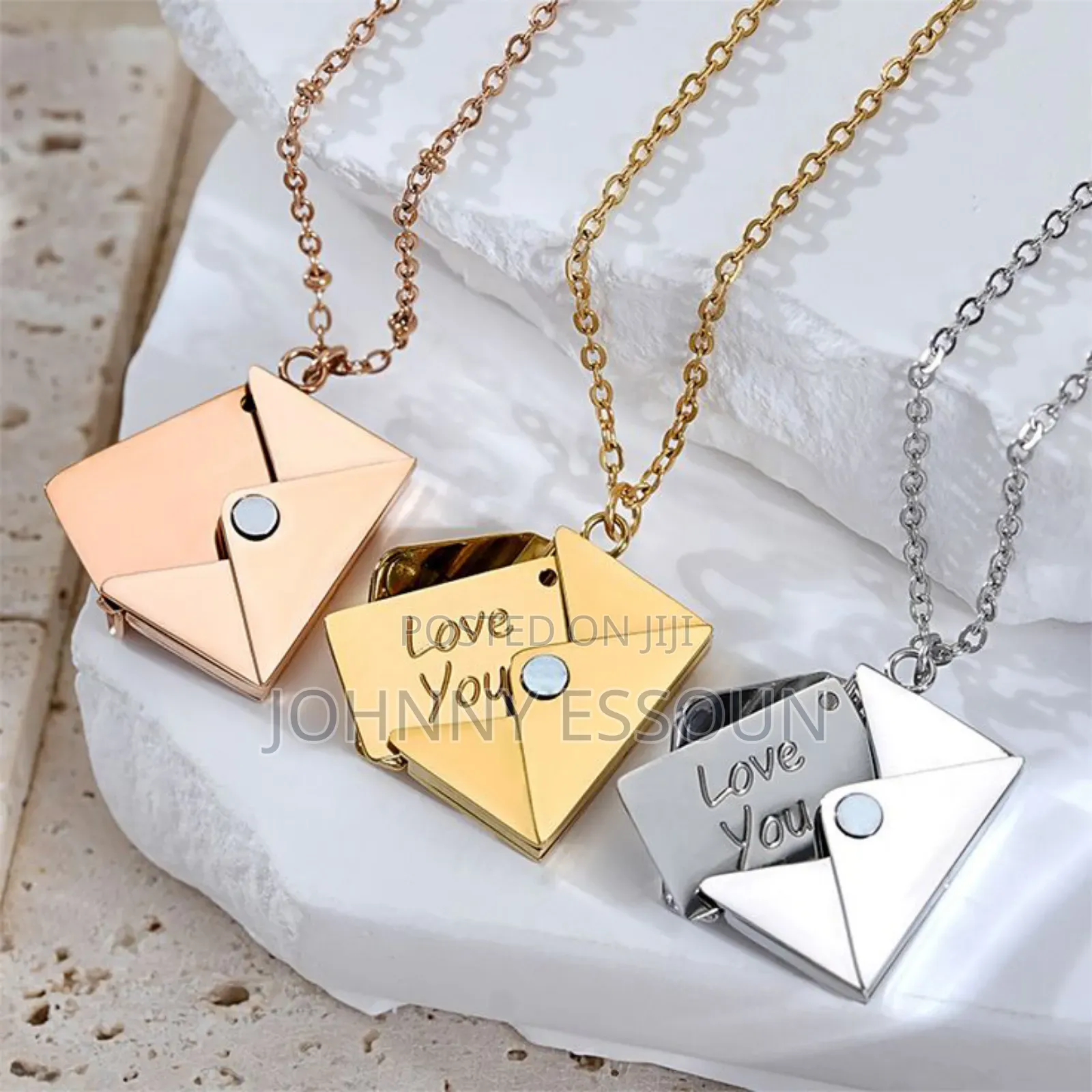 Love You Envelope Necklace