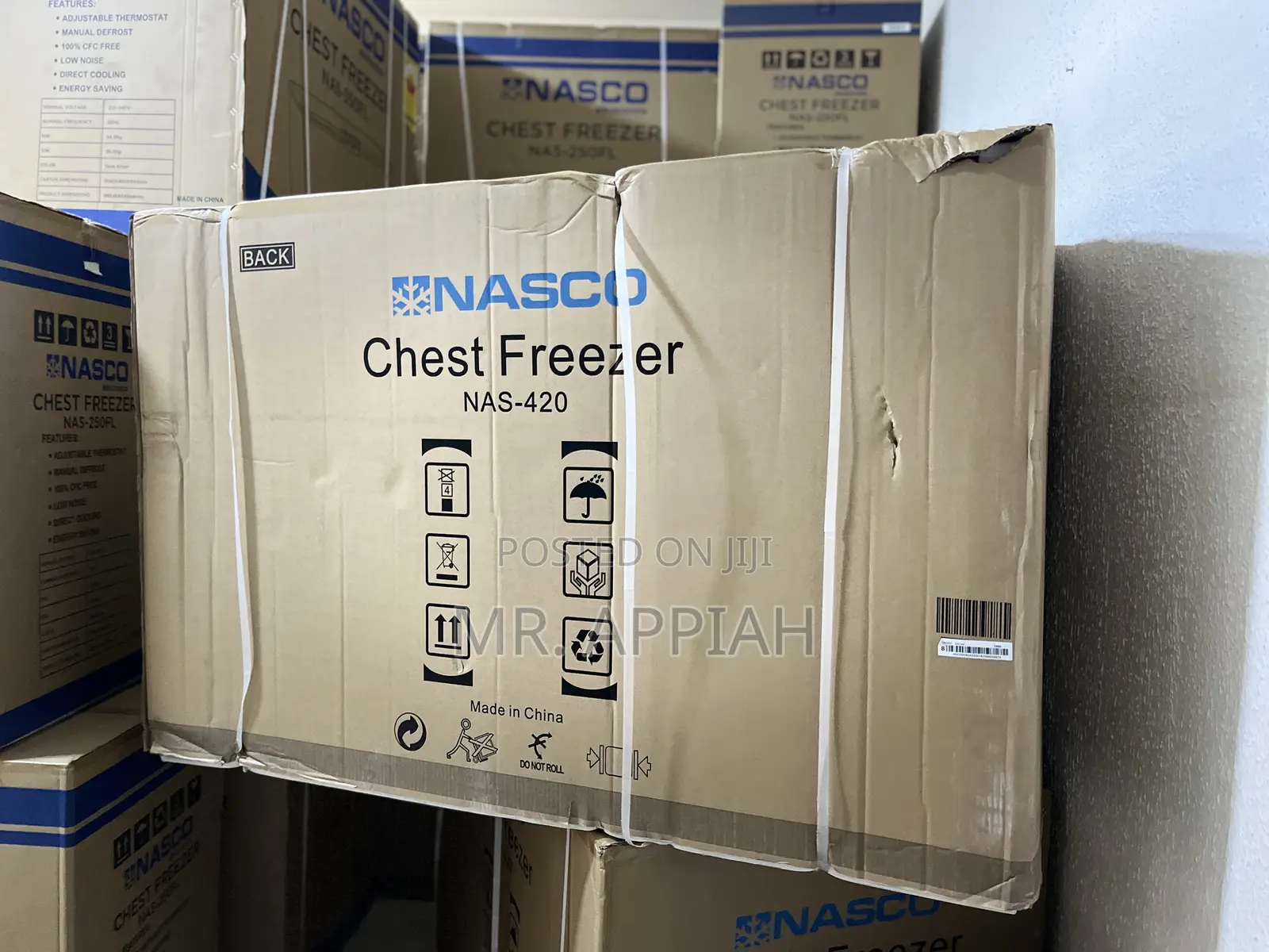 Energy Saving Nasco Nas420ssk 382l Single Door Electric Freezer 