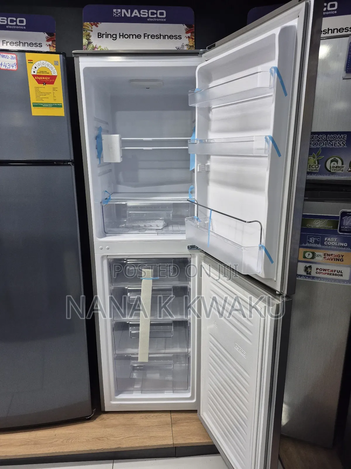 Buy This Nasco 245litres Double Door Fridge With Bottom Freezer
