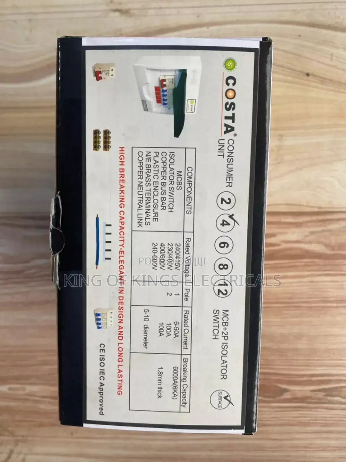 Costa Plastic Distribution Box – 4 Way (Ct004)