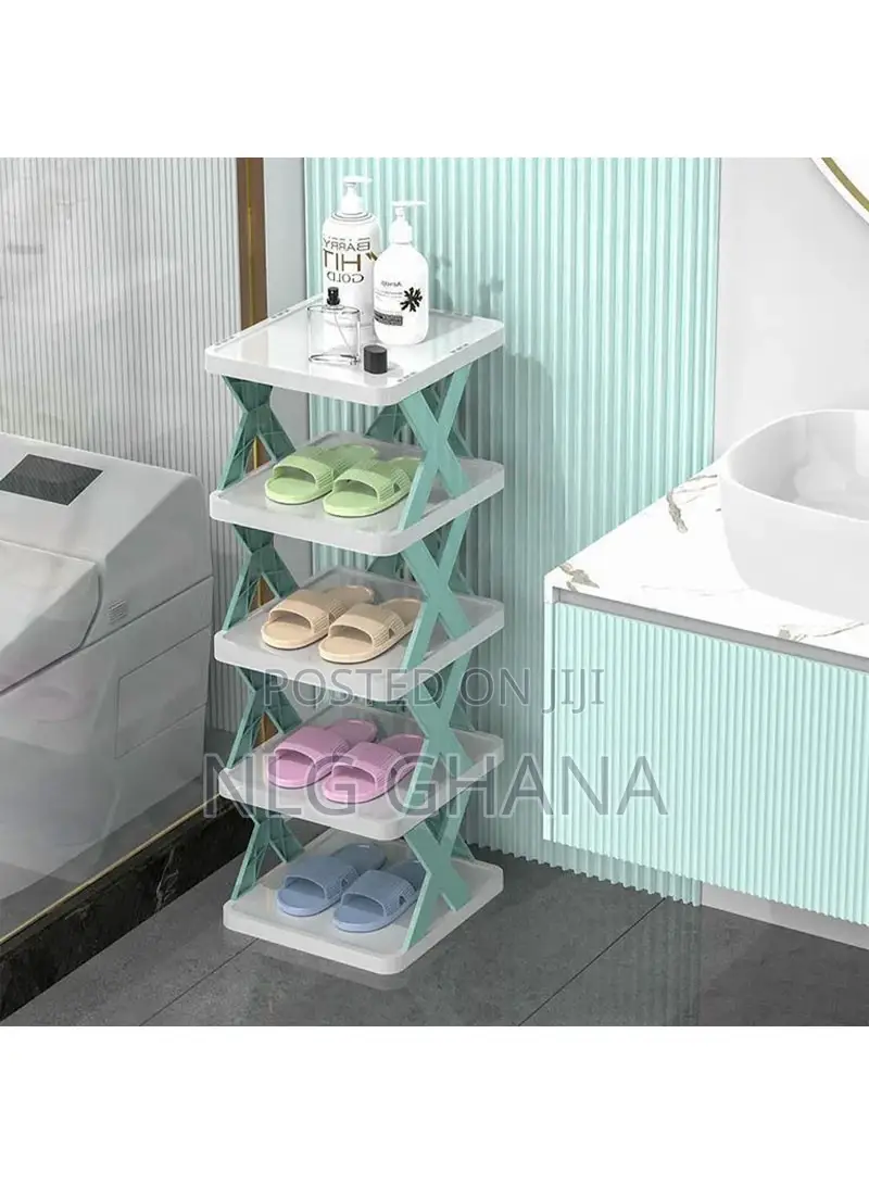 9-Layer Plastic Shoe Rack Space Saving Multi-Layer Door Bath Tvx9073