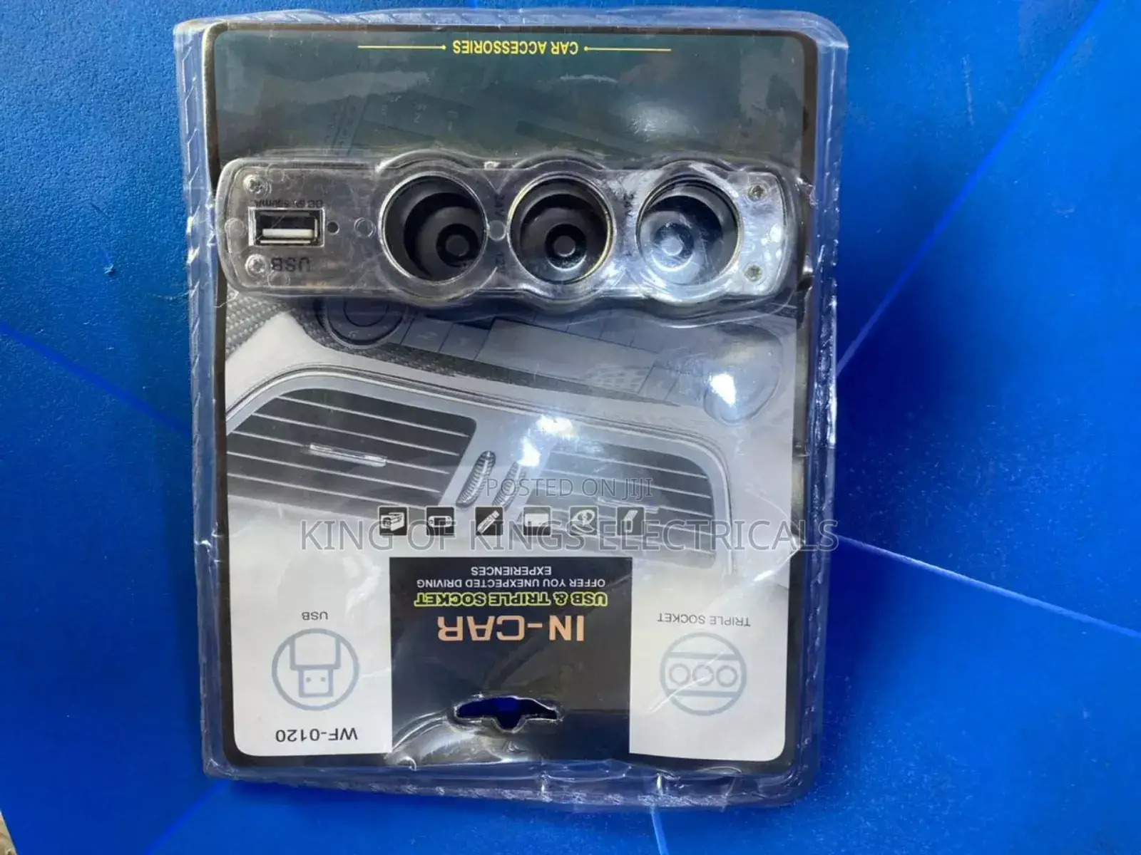 Car Triple Socket With Usb Port – Multi-Purpose in-Car Power Adapter