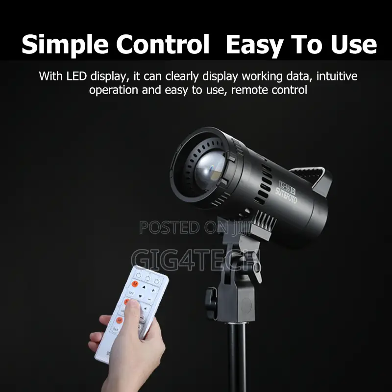 Sutefoto Tj-55bi V2 55w Bi-Color Focus Spotlight