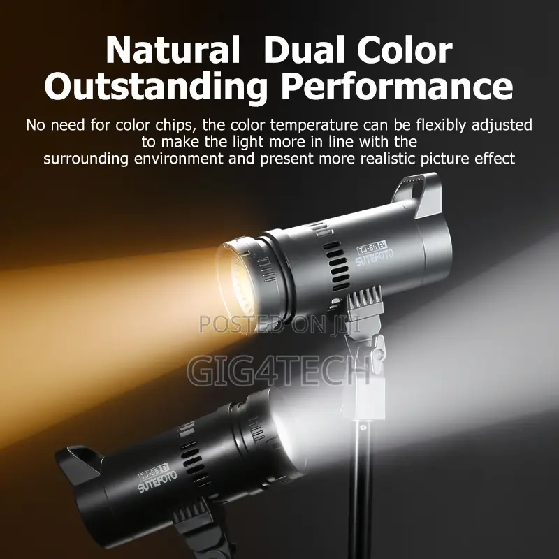 Sutefoto Tj-55bi V2 55w Bi-Color Focus Spotlight
