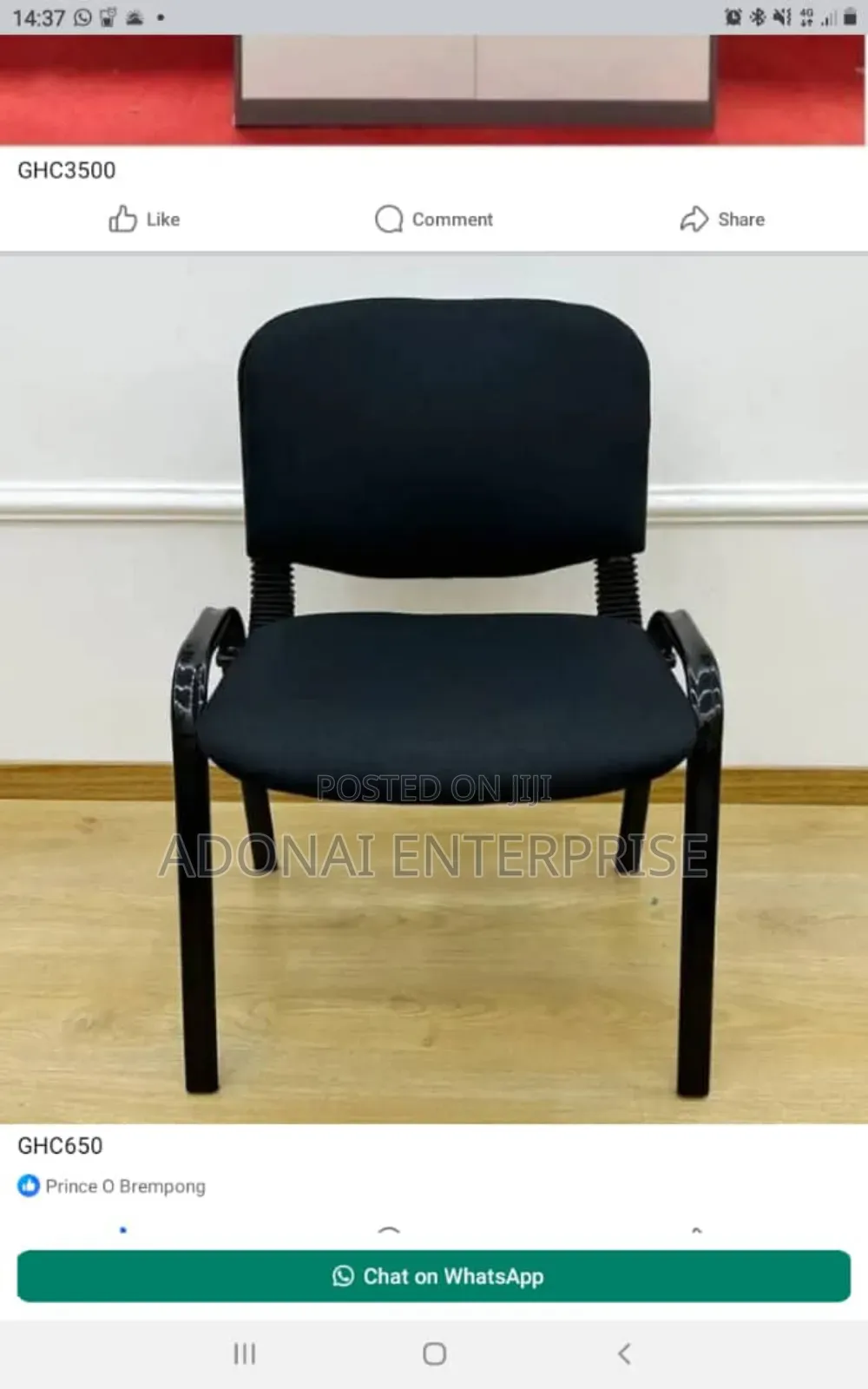 Visitors Chair Auditorium Type