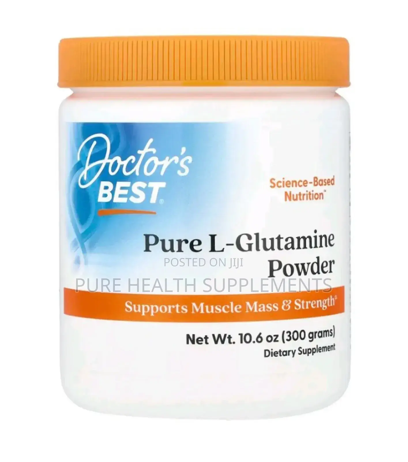 Pure L-Glutamine Powder, (300 G) for Stomach Ulcers and Gastritis