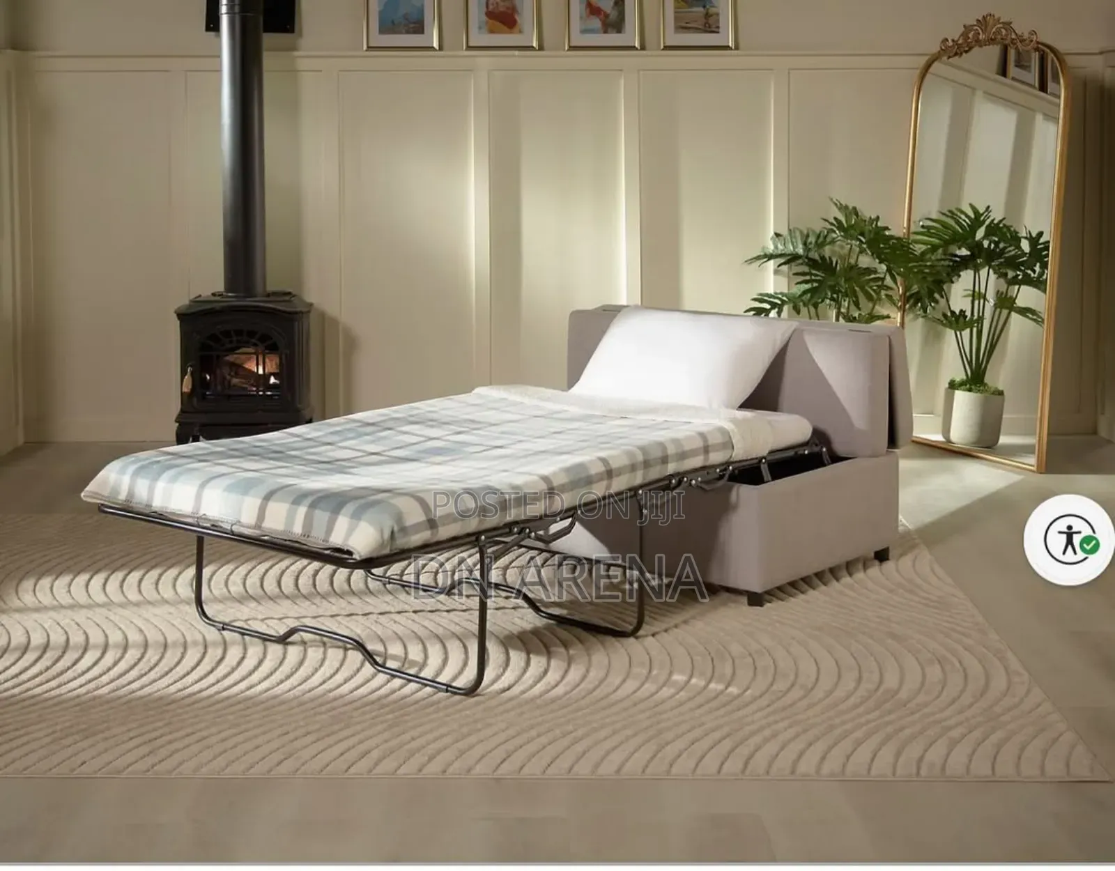 Hillsdale Furniture Mapleville Ottoman Sleeper - Gray