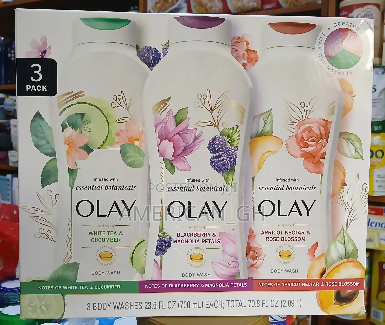 Olay Essential Botanicals, 3 Pack