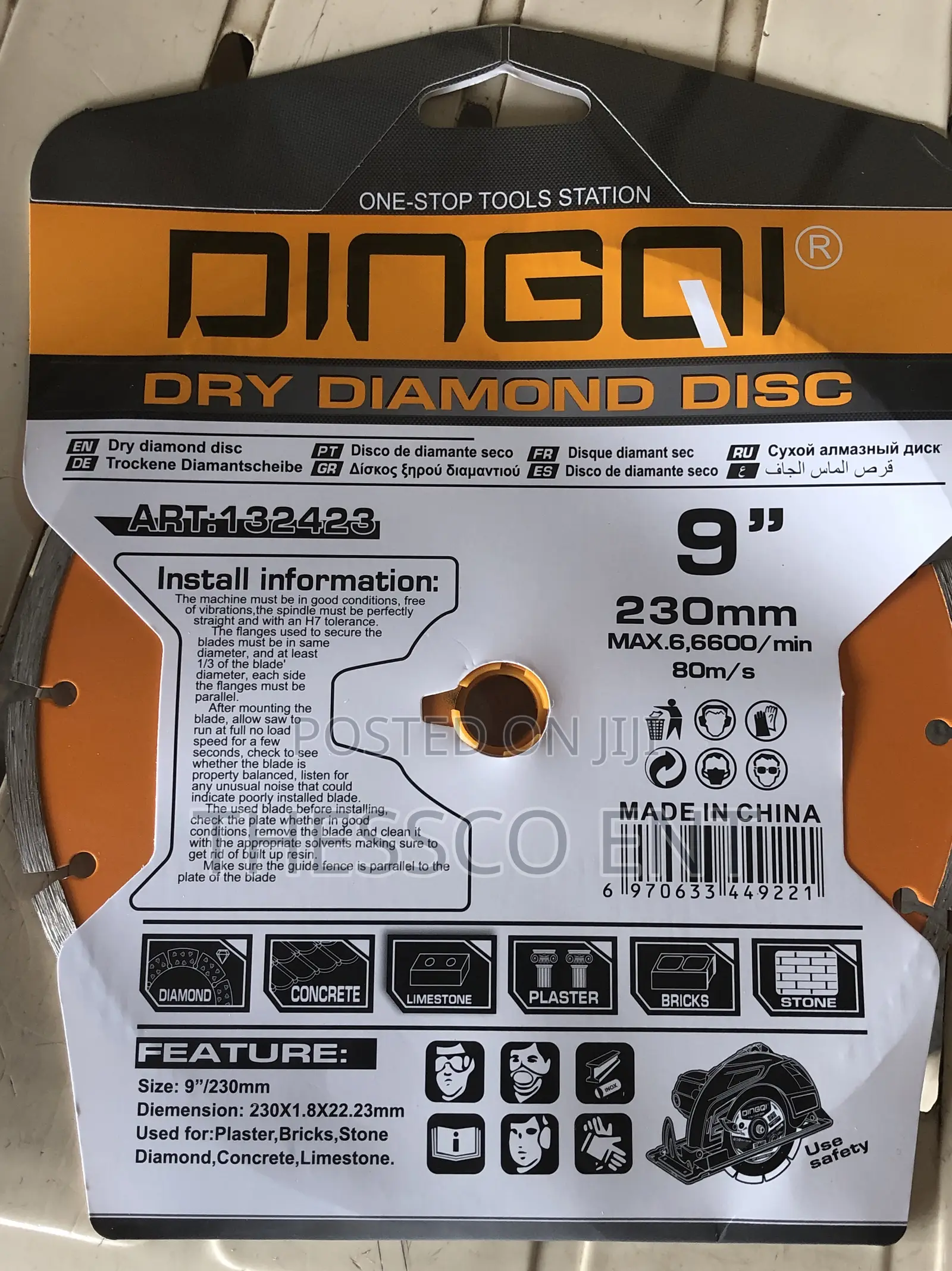Dry Diamond Disc