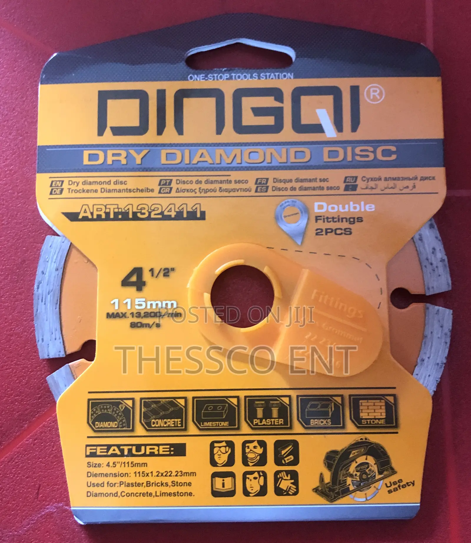Dry Diamond Disc 4.5inchs