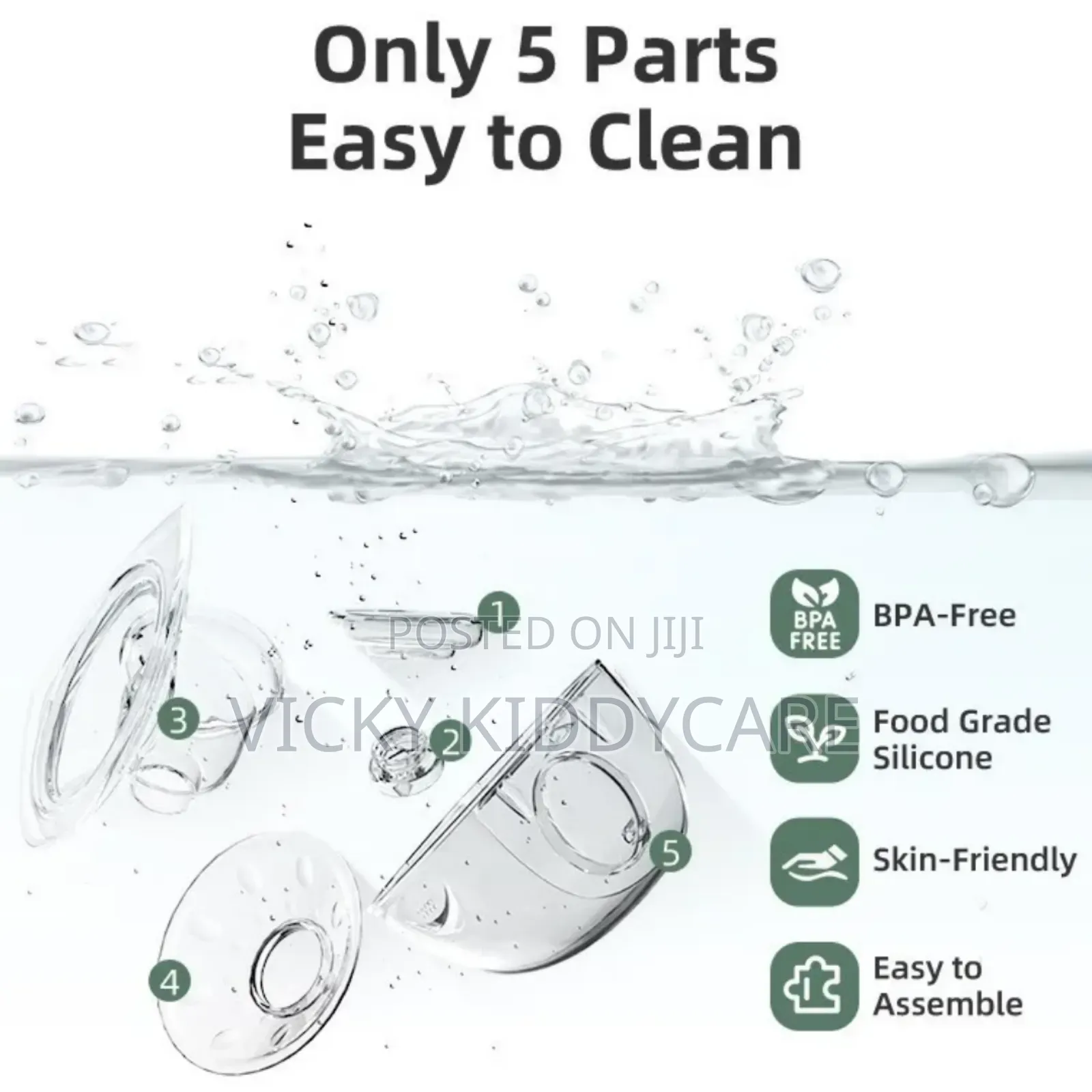 1300 Mah Wireless Hand Free Wearable Electric Breast Pump ,