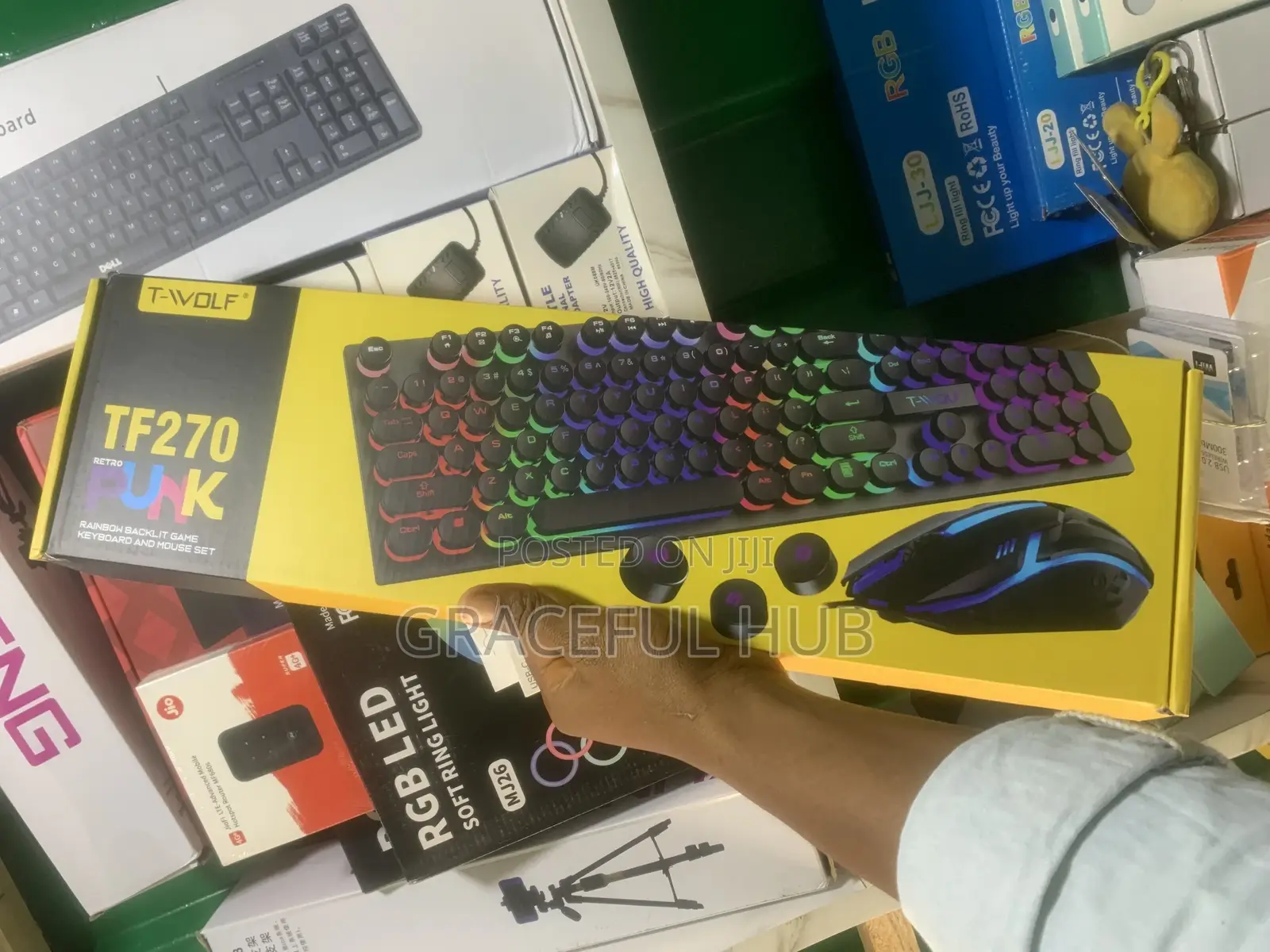 2in1 Twolf RGB Gaming Keyboard and Mouse