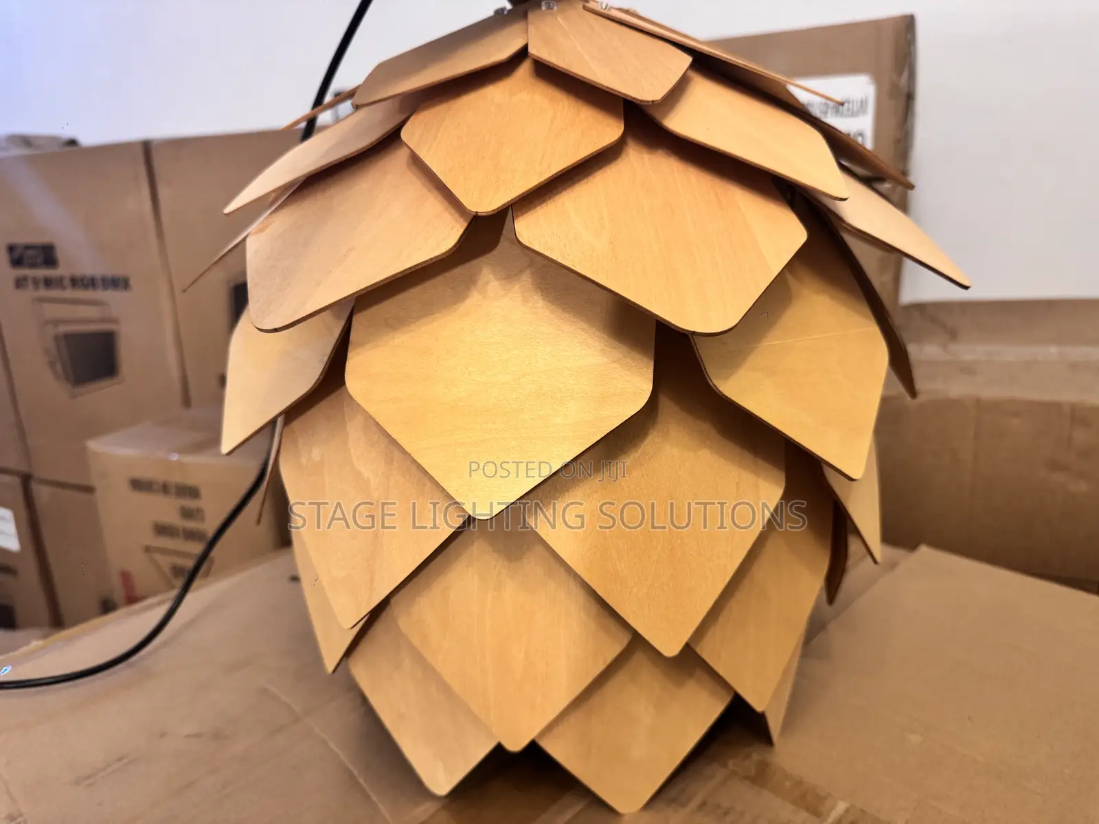 Wooden Rattan Rustic Lights