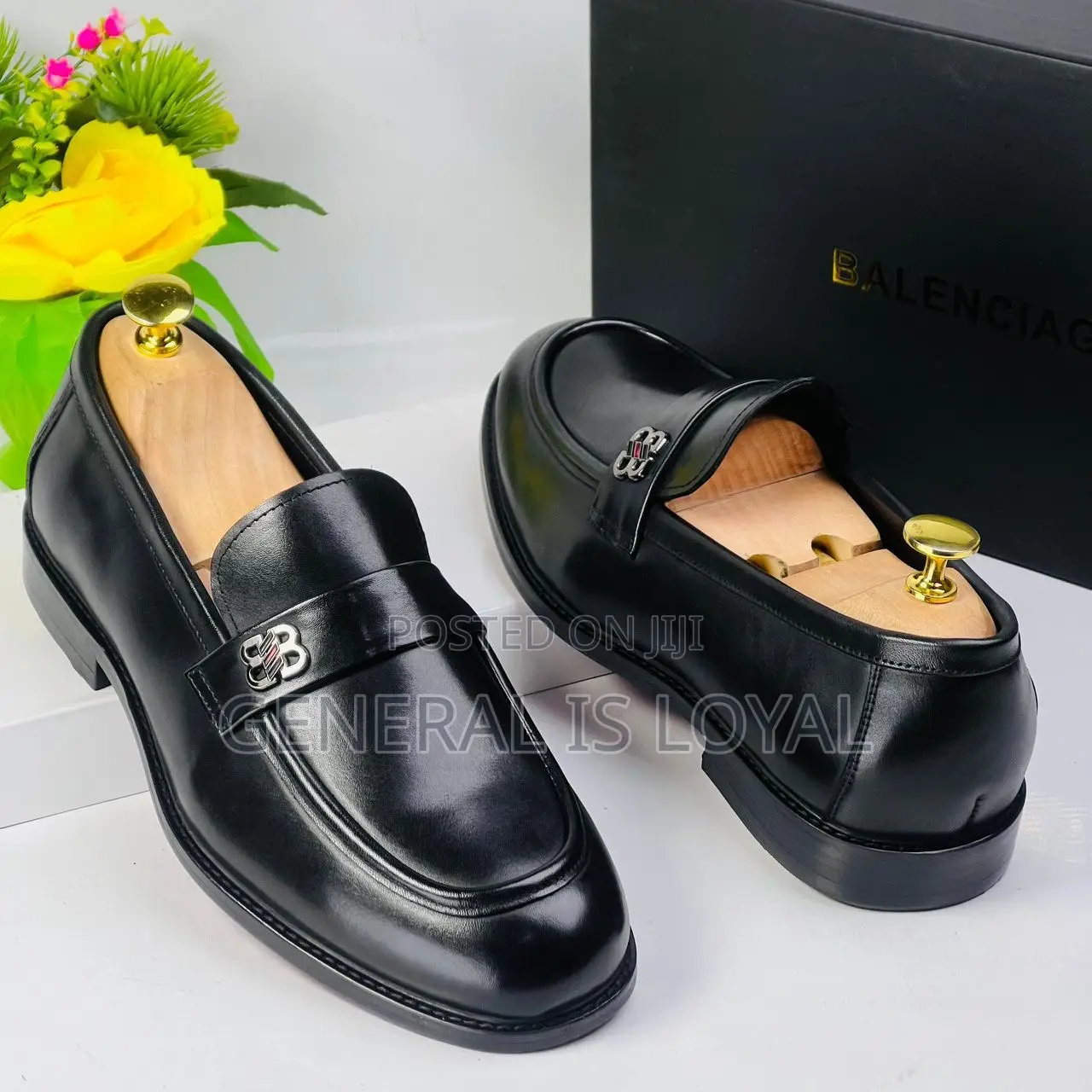 Balenciaga Black Men Classic Loafers Shoes