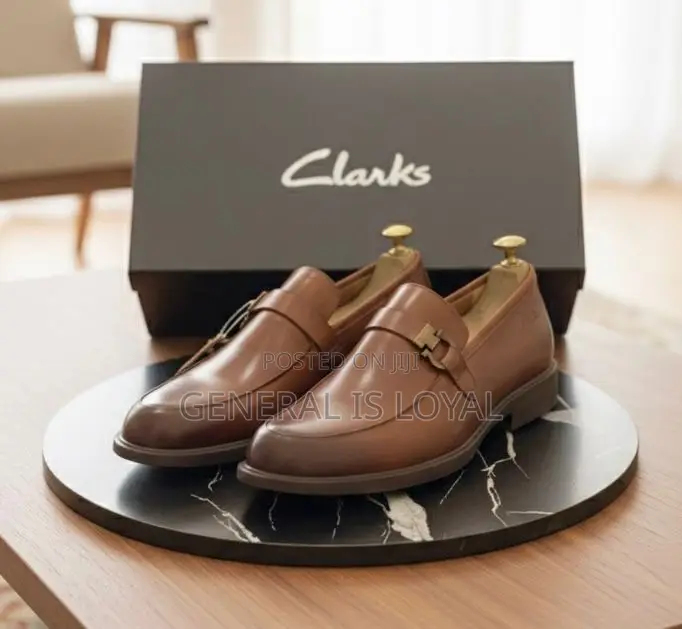 Clark’S Black & Brown Leather Men Shoe