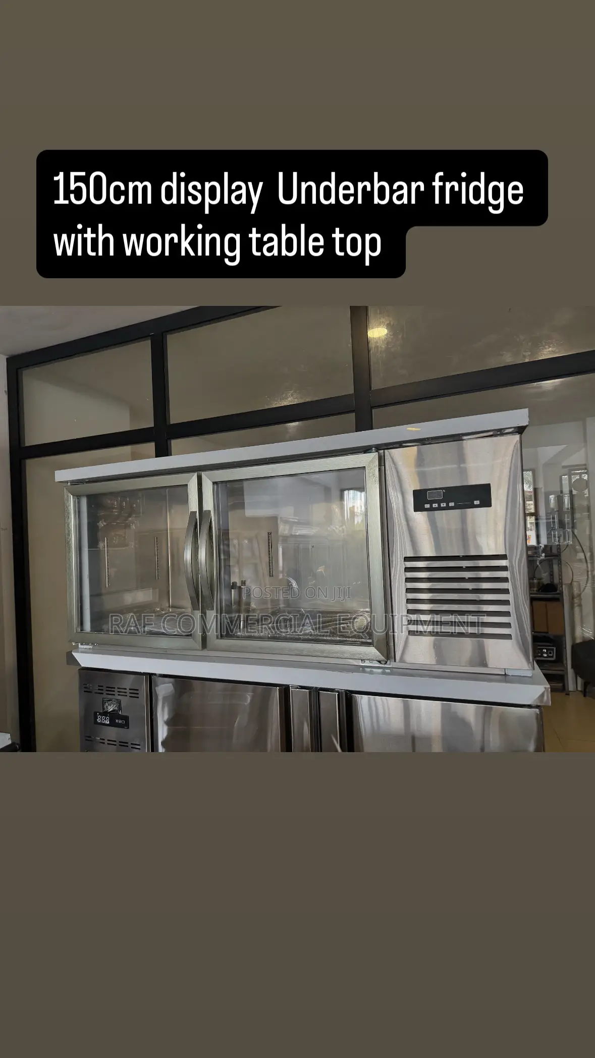 Commercial Display Underbar Fridge 150cm