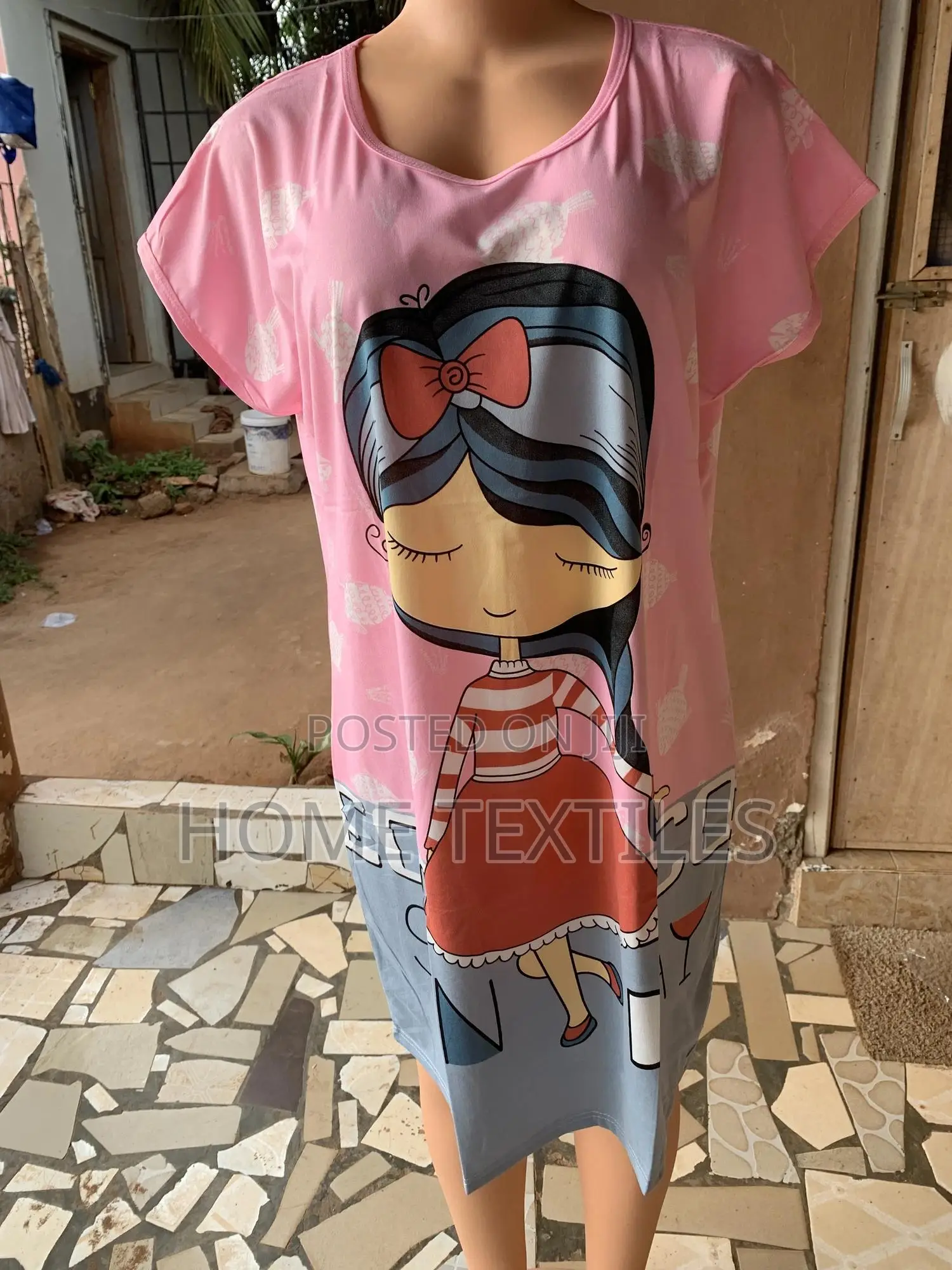 Cartoon Designed Free Size Night Wears for Ladies