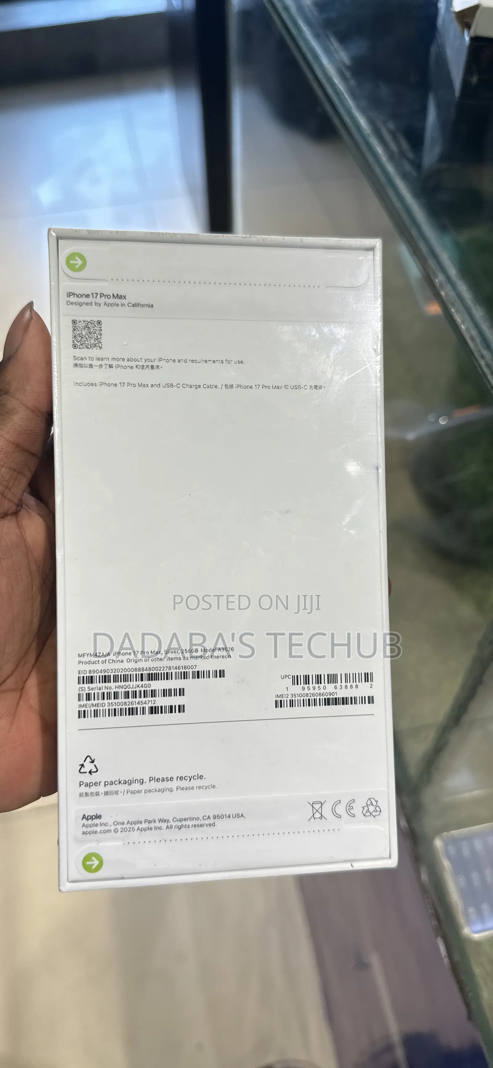 New Apple iPhone 17 Pro Max 256 GB Silver